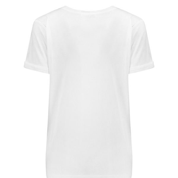 تیشرت آستین کوتاه زنانه مدل z324 رنگ سفید