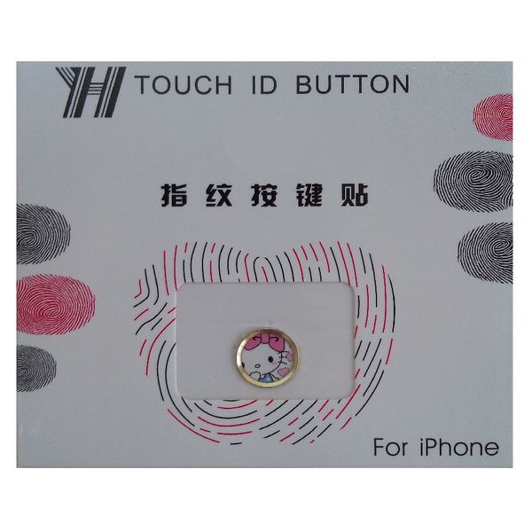 محافظ دکمه هوم طرح Heart Hello Kitty کد 1111 مناسب برای گوشی موبایل اپل