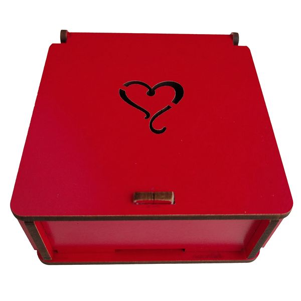 جعبه هدیه طرح قلب مدل jb01