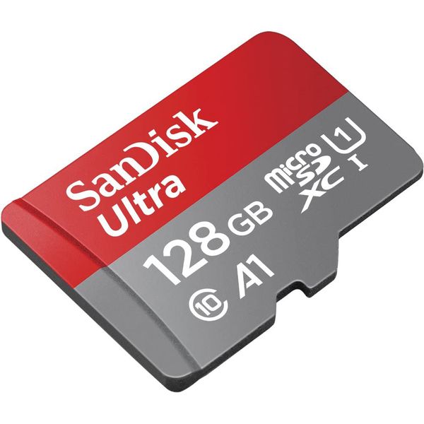 کارت حافظه microSDXC سن دیسک مدل Ultra A1 کلاس 10 استاندارد UHS-I U1 سرعت 100MBps ظرفیت 128 گیگابایت