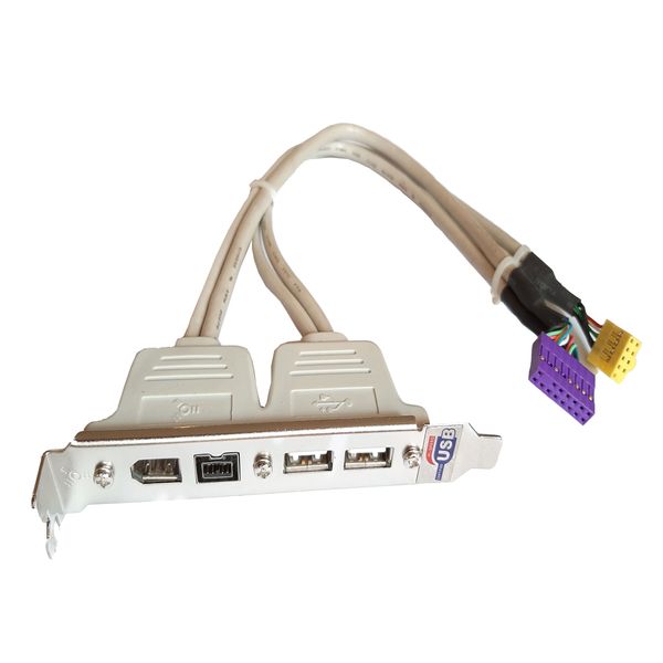 براکت IEEE 1394 و هاب 2 پورت USB گیگابایت مدل فایر وایر