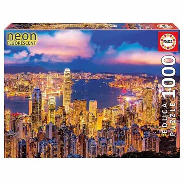 پازل 1000 تکه ادوکا مدل HONG KONG NEON