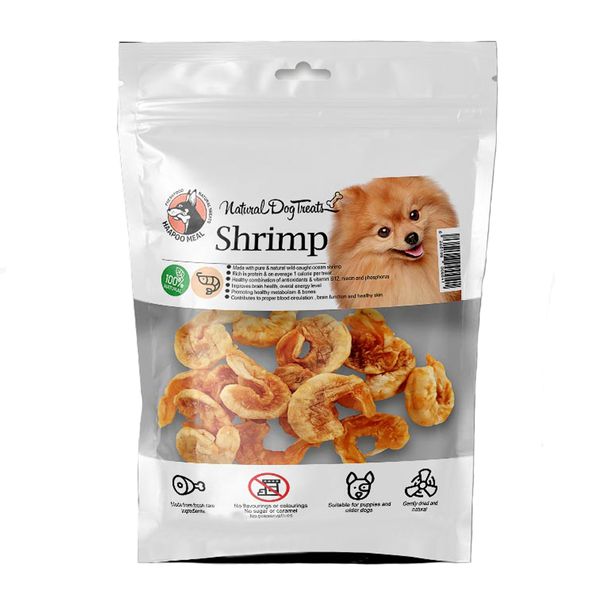 غذای تشویقی سگ هاپومیل مدل Shrimp کد 33 وزن 50 گرم