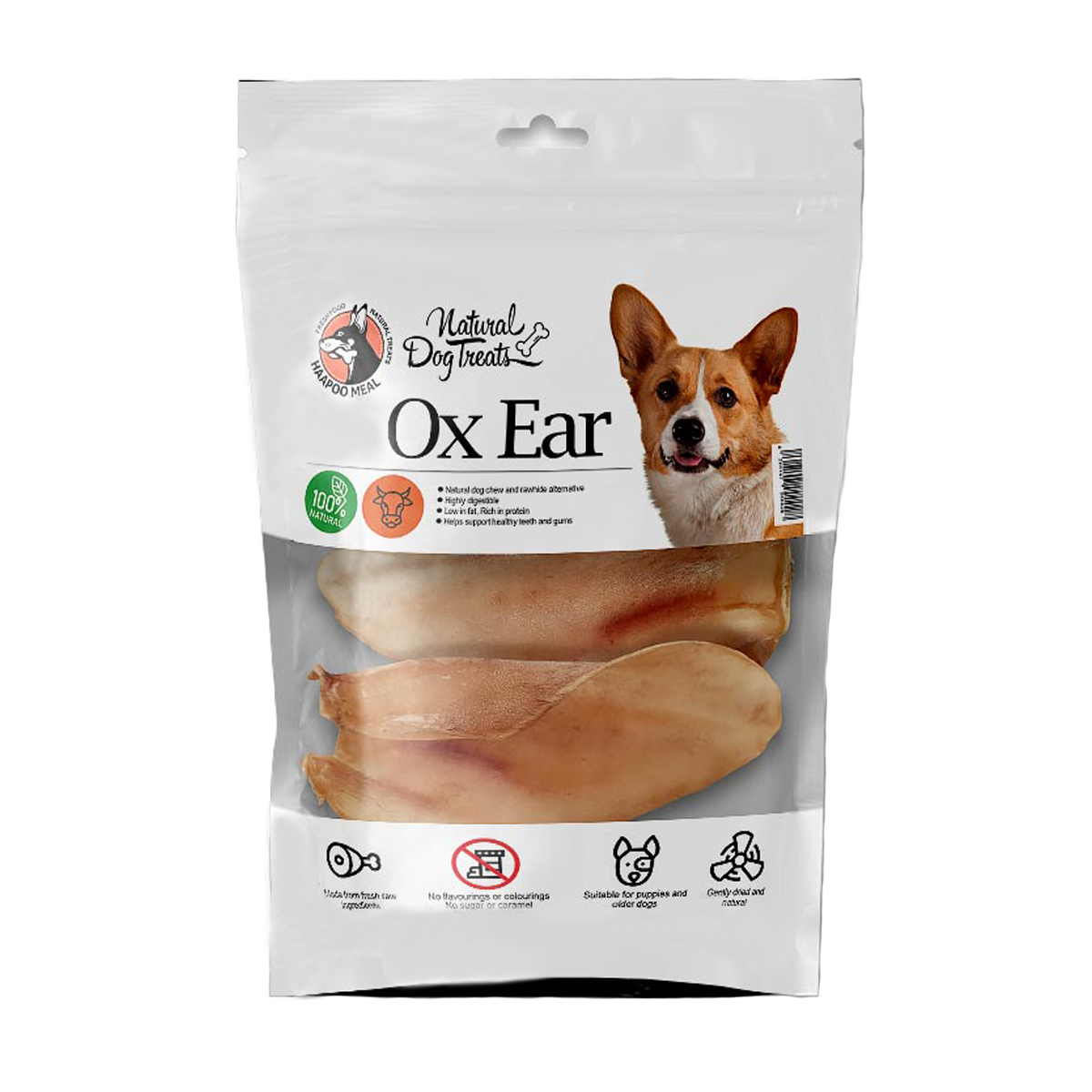 غذای تشویقی سگ هاپومیل مدل Ox Ear  بسته 2 عددی
