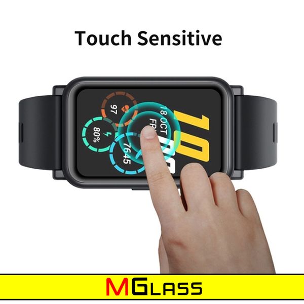 محافظ صفحه نمایش نانو ام‌گلس مدل Pmma-MG مناسب برای ساعت هوشمند شیائومی Smart Band 8 Active بسته سه عددی