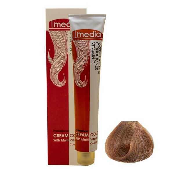 رنگ مو مدیا سری ترکیبی شماره MG.6 حجم 100 میلی لیتر رنگ طلایی شکلاتی متوسط