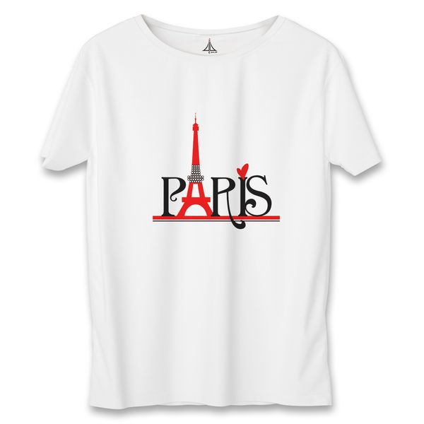 تی شرت زنانه به رسم طرح پاریس کد 5576