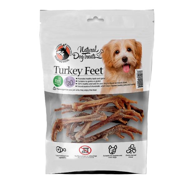 غذای تشویقی سگ هاپومیل مدل Turkey Feet کد 88 وزن 100 گرم
