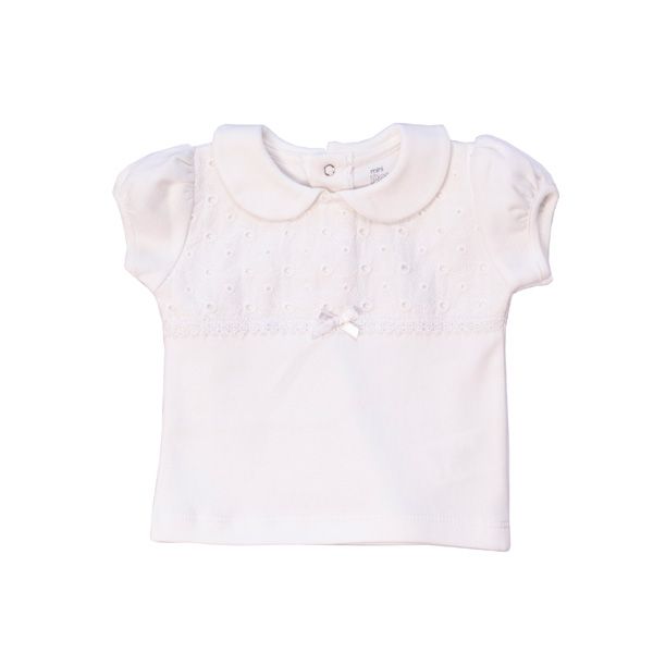 تی شرت نوزادی آستین کوتاه دخترانه پولونیکس طرح رز کد 21801-17
