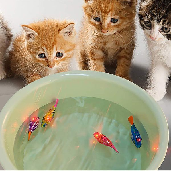 اسباب بازی گربه طرح ماهی رباتیک