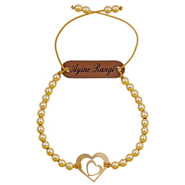 دستبند طلا 18 عیار زنانه آیینه رنگی مدل دلدار کد AR-T023