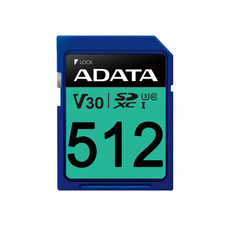 کارت حافظه‌ SDXC ای دیتا مدل Premier Pro کلاس 10 استاندارد UHS-I U3 سرعت 100MBps ظرفیت 512 گیگابایت