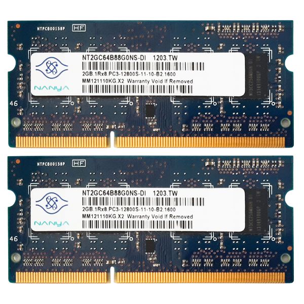 رم لپ تاپ DDR3 دو کاناله 1600مگاهرتز CL11 نانیا مدل 12800s ظرفیت 4 گیگابایت