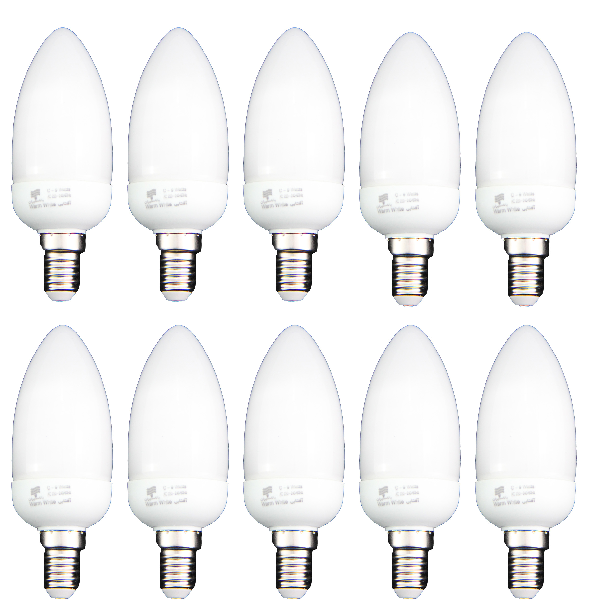 لامپ کم مصرف 9 وات بالاستیران مدل 101 پایه E14 بسته 10 عددی 