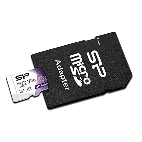 کارت حافظه microSDXC سیلیکون پاور مدل Superior Pro کلاس 10 استاندارد UHS-I U3 سرعت 100MBps ظرفیت 128 گیگابایت به همراه آداپتور SD