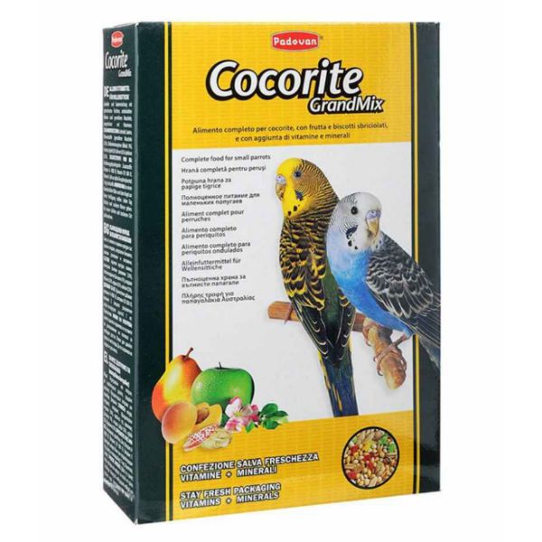 غذای مرغ عشق پادوان مدل Cocorite grandmix وزن ۴۰۰ گرم