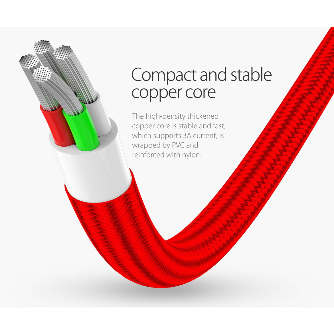 کابل تبدیل USB به microUSB / لایتنینگ / USB-C سمگپرس مدل S85 طول 1.2 متر