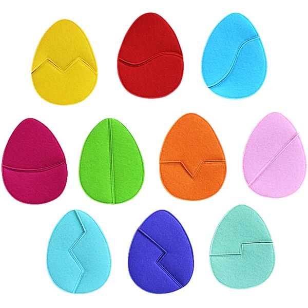 بازی آموزشی هیاهو مدل Colorful Eggs مجموعه 10 عددی