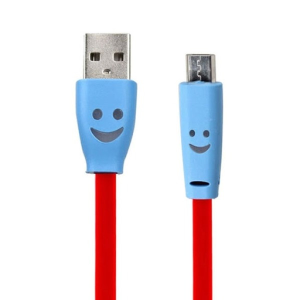 کابل تبدیل USB به microUSB مدل لبخند طول 1 متر 