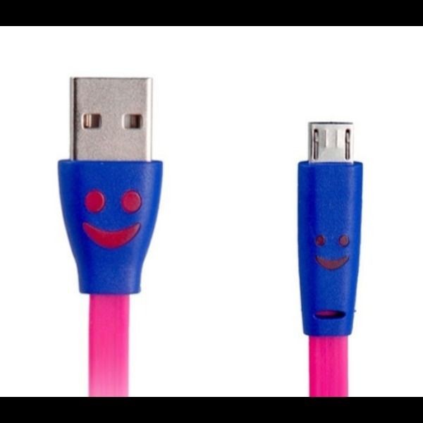 کابل تبدیل USB به microUSB مدل لبخند طول 1 متر 