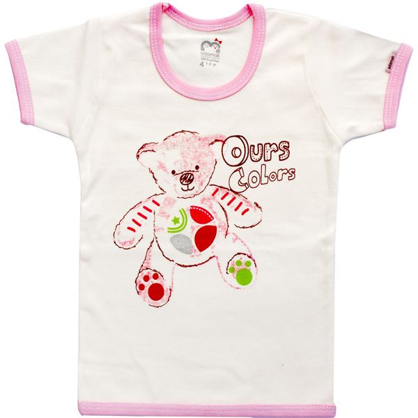 ست تی شرت و شلوار نوزادی آدمک طرح تدی کد 153132-2
