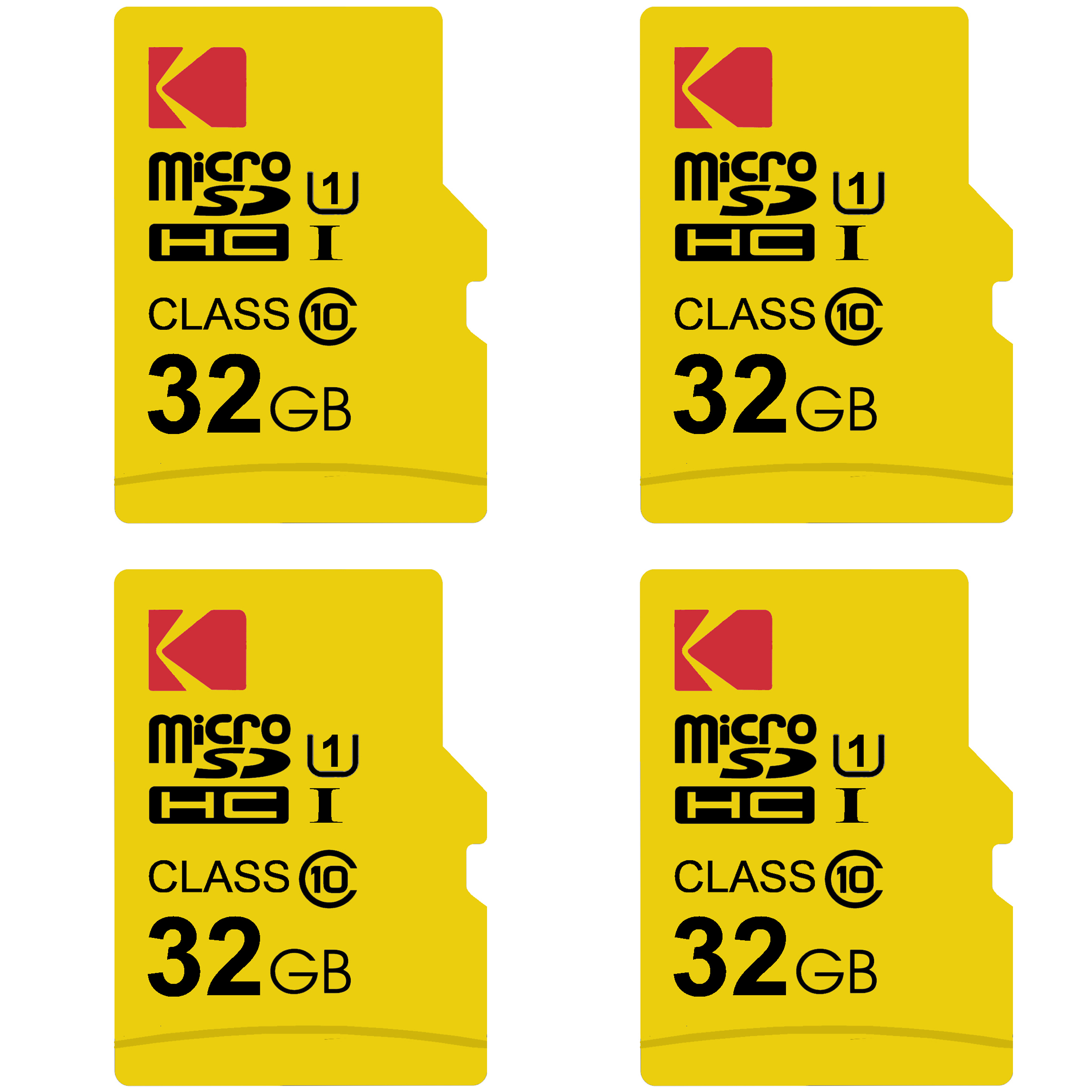 کارت حافظه microSDHC کداک مدل Premium Performance کلاس 10 استاندارد UHS-I U1 سرعت 85MBps ظرفیت 32 گیگابایت بسته 4 عددی
