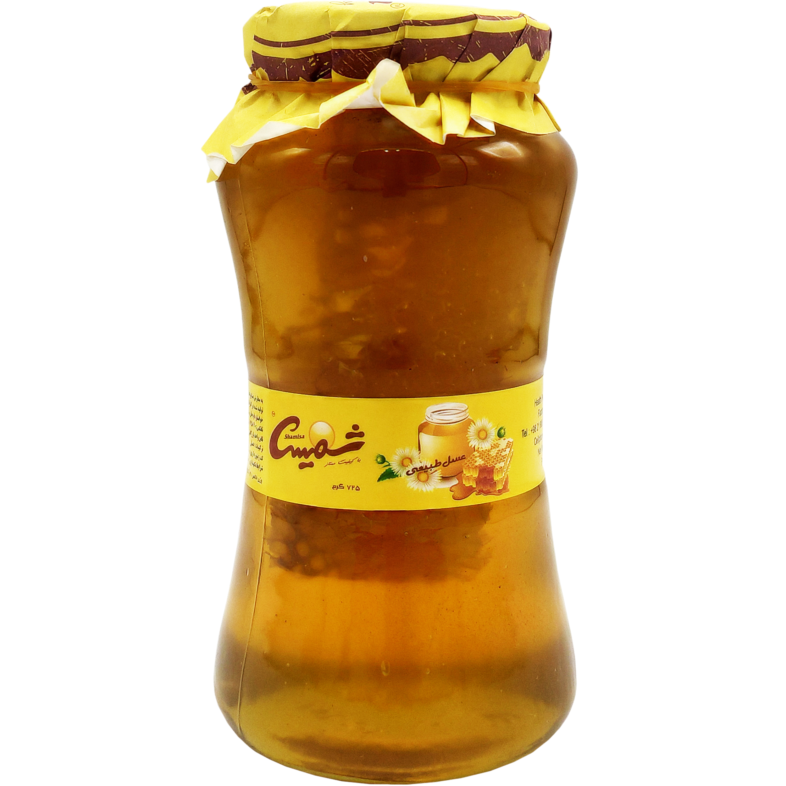عسل طبیعی با موم شمیسا - 725 گرم