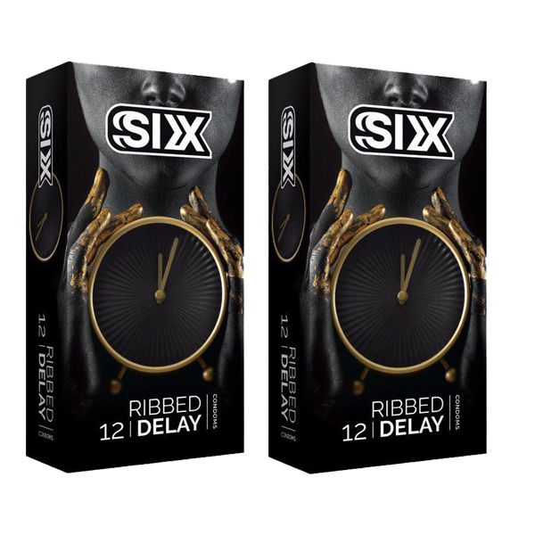 کاندوم سیکس مدل Ribbed Delay مجموعه 2 عددی