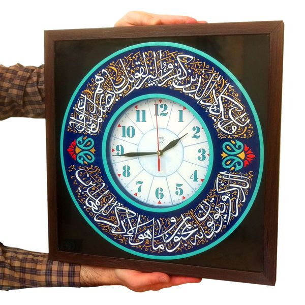 ساعت دیواری لوح هنر طرح وان یکاد کد 166