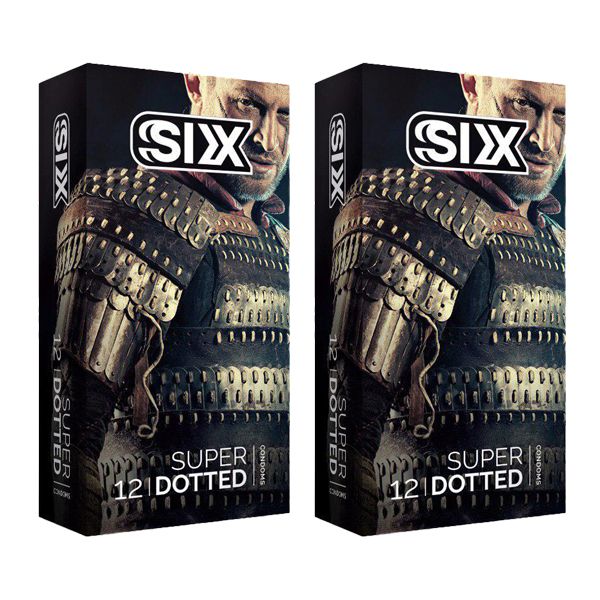 کاندوم سیکس مدل Super Dotted بسته 12 عددی