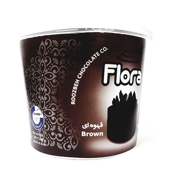 خمیر فوندانت قهوه ای فلورا - 300 گرم