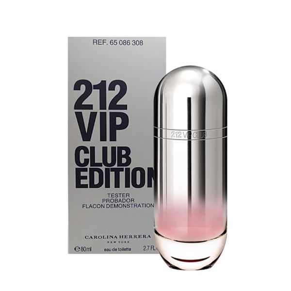 تستر ادوتویلت زنانه کارولینا هررا مدل 212 VIP Club Edition حجم 80 میلی لیتر