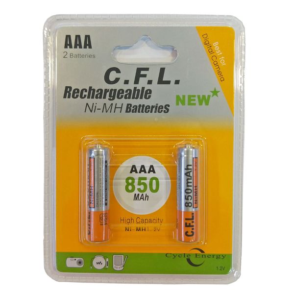 باتری نیم قلمی قابل شارژ سی اف ال مدل CF-056 بسته دو عددی