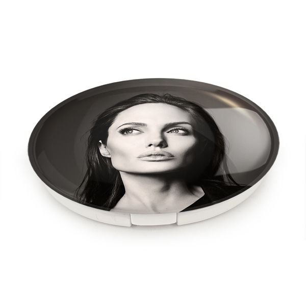 آینه جیبی خندالو طرح آنجلینا جولی Angelina Jolie مدل تاشو کد 6393 