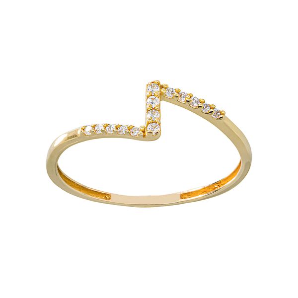 انگشتر طلا 18 عیار زنانه جواهری سون مدل 2470