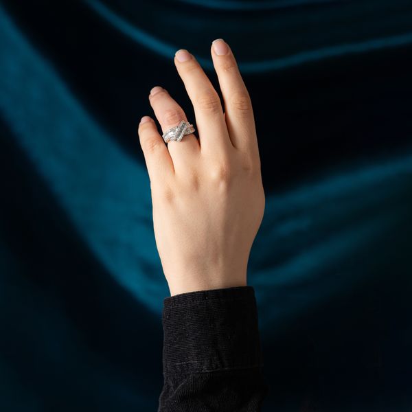 انگشتر طلا 18 عیار زنانه جواهری سون مدل 2427