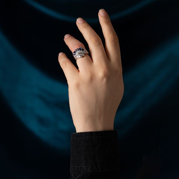 انگشتر طلا 18 عیار زنانه جواهری سون مدل 2422