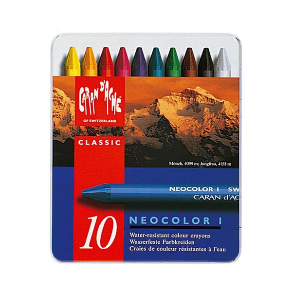 پاستل روغنی 10 رنگ Caran dAche سری Neocolor I مدل 310