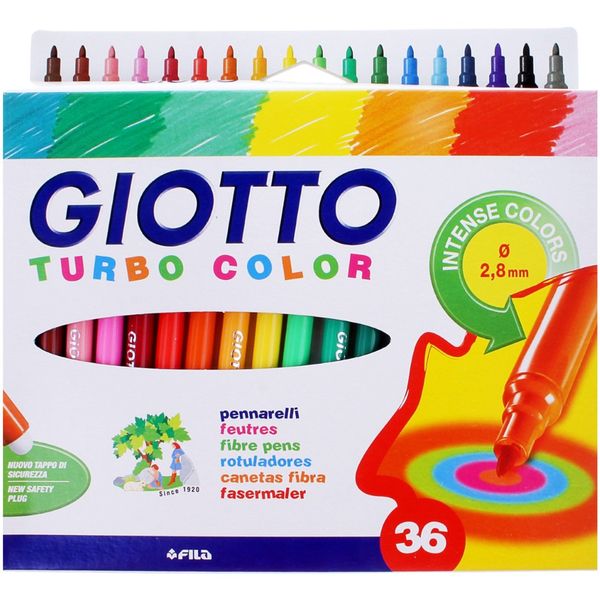ماژیک رنگ آمیزی 36 رنگ جیوتو مدل Turbo Color