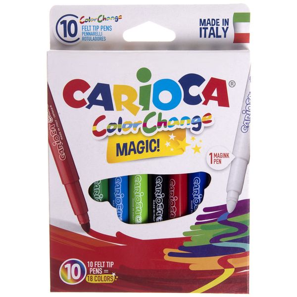 ماژیک رنگ آمیزی 1 + 9 رنگ کاریوکا سری Magic مدل ColorChange