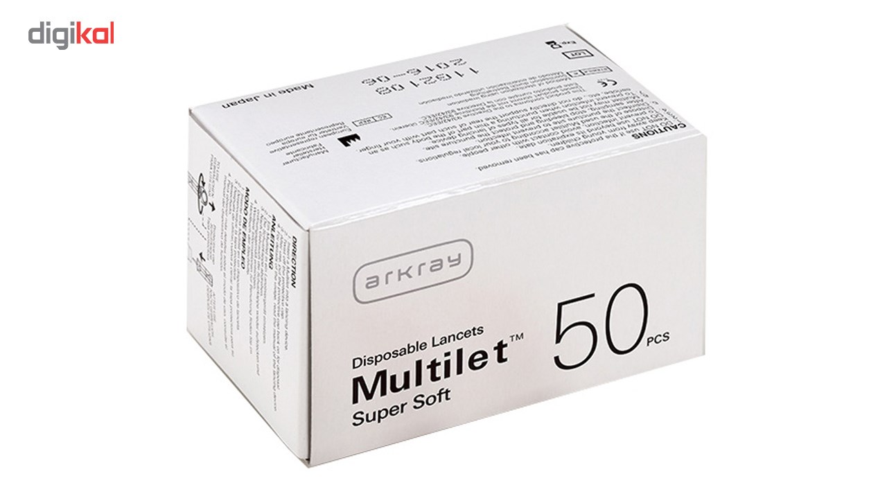 سوزن تست قند خون آرکری مدل Multilet Super Soft بسته 50 عددی