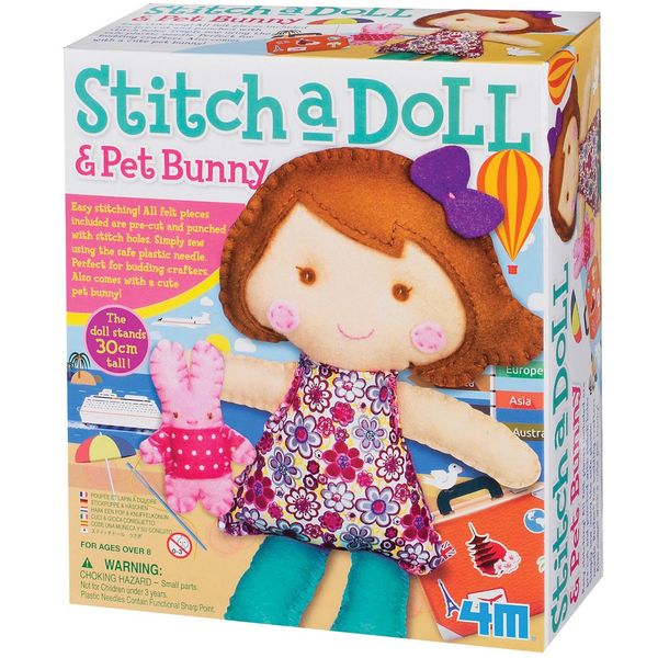 کیت کاردستی 4ام مدل Stitch A Doll And Pet Bunny