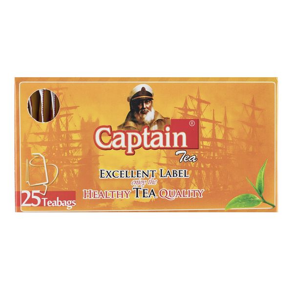 چای کاپیتان تی بگ ساده پاکتدار 25 عددی