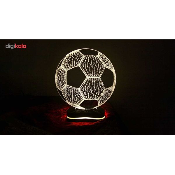 چراغ خواب سه بعدی گالری دیکوماس طرح توپ فوتبال کد DMS151    