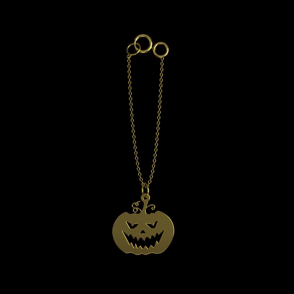 آویز ساعت طلا 18 عیار زنانه مدوپد مدل هالووین کد CA18097