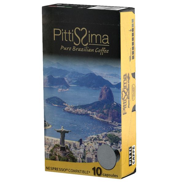 کپسول نسپرسو پیتی کافه مدل Pittissima Pure Brazilian بسته 10 عددی