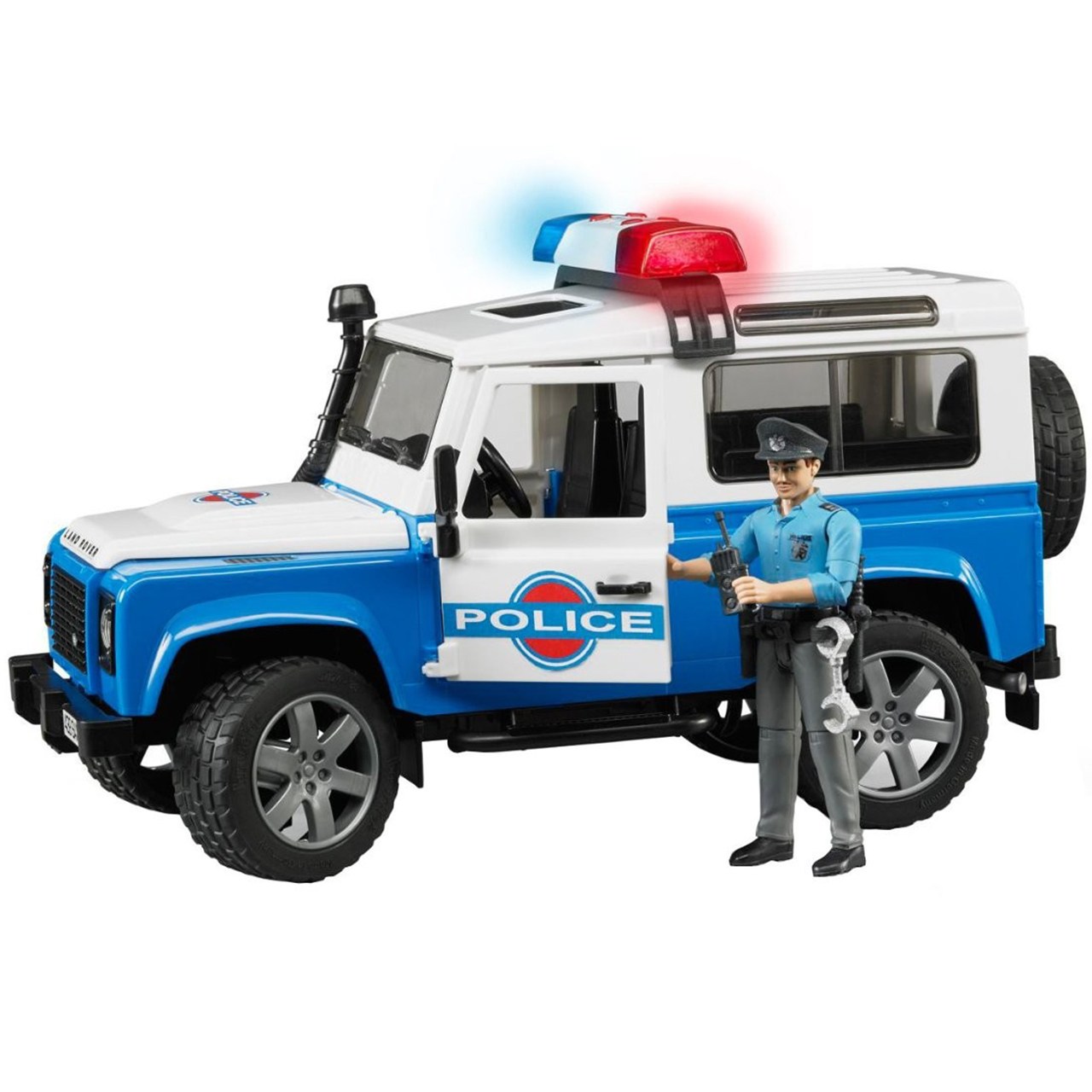 ماشین بازی برودر مدل Land Rover Defender Police Car With Policeman