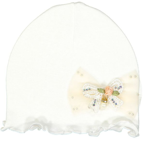 کلاه نوزادی آلبی ماما مدل Lace Bow 48052