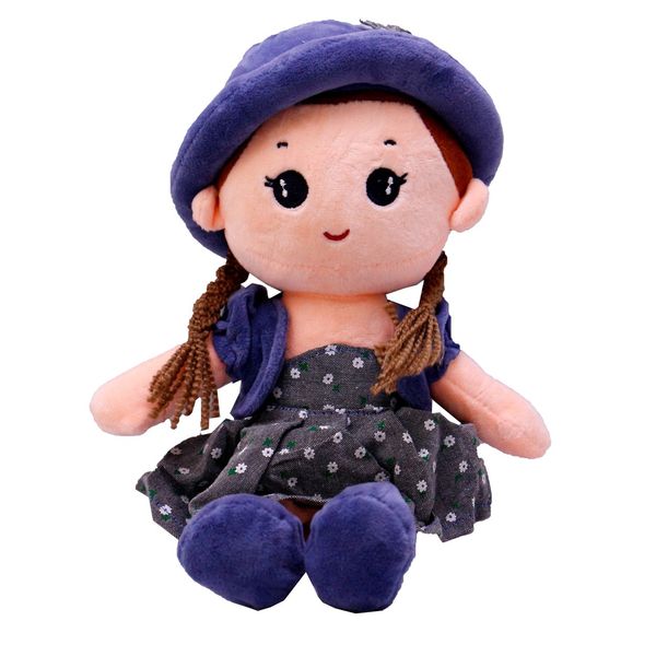 عروسک دختر لباس خالدار ایرسا مدل 1-7017