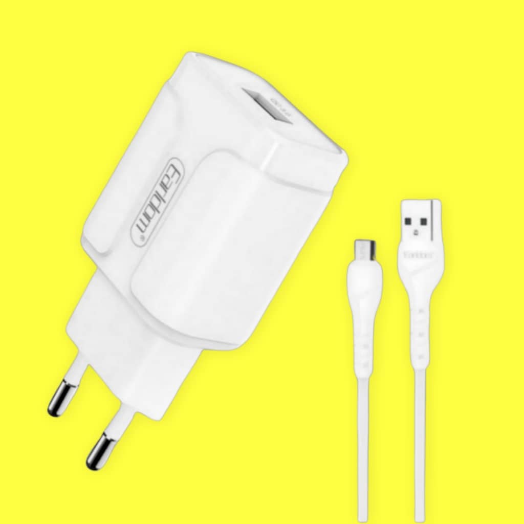 شارژر دیواری  ارلدام مدل SuperPower به همراه کابل تبدیل MicroUSB